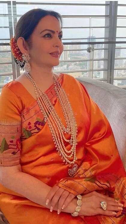 आरेंज साड़ी