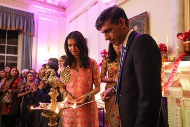 UK Pm Rishi Sunak and Akshata Murty hosts special Diwali event in 10 Downing street england Rya