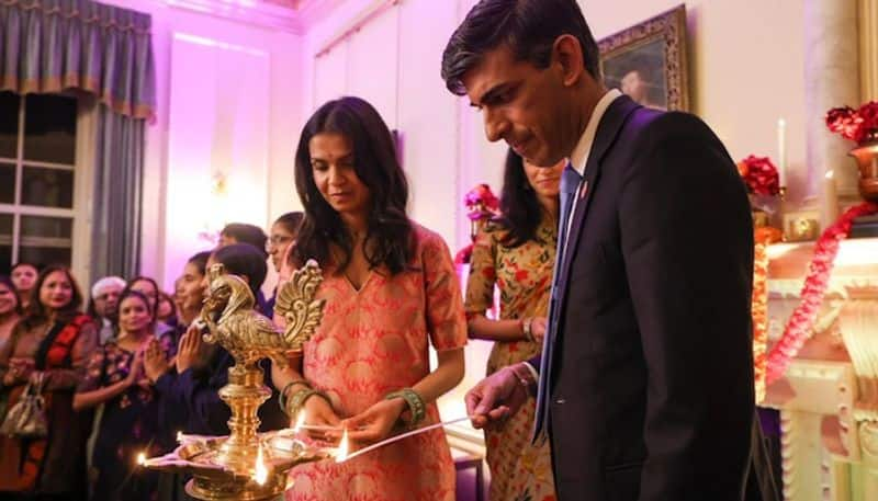 UK PM Rishi Sunak wife Akshata Murty light diyas as they host special diwali event see photos gcw