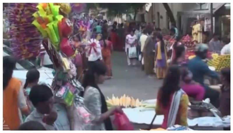 street vendors protesting against bbmp nbn