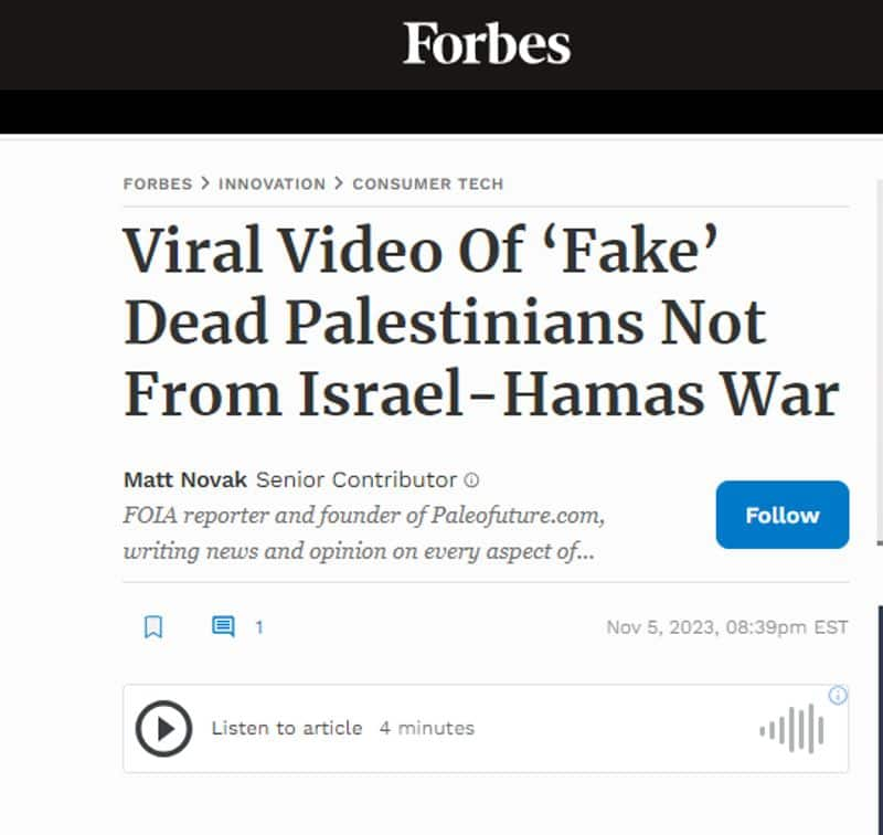 Viral video of corpse opening eyes not from Gaza Fact Check jje 