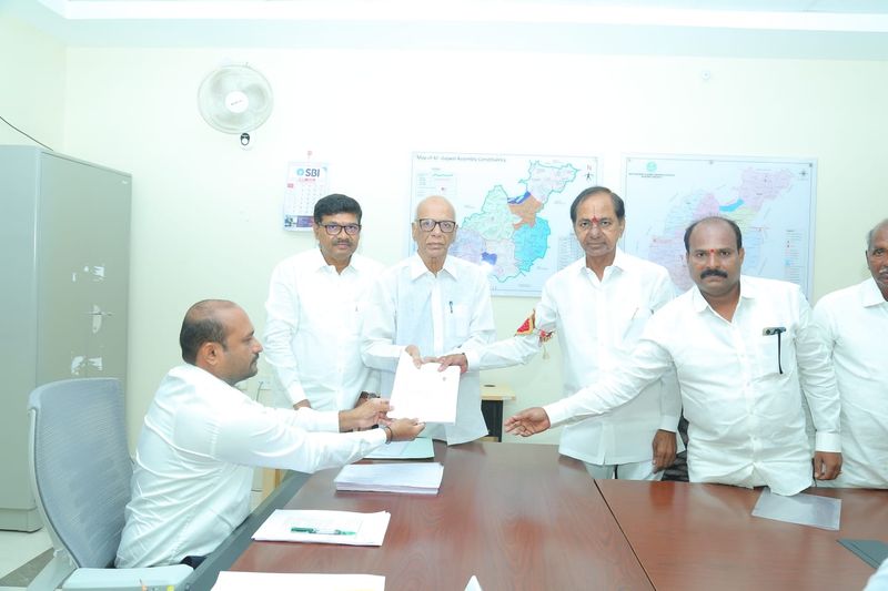 Telangana CM KCR  files nomination From Gajwel Assembly segment lns