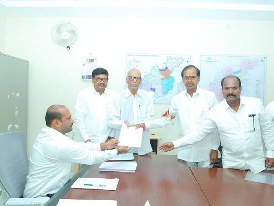 Telangana CM KCR  files nomination From Gajwel Assembly segment lns
