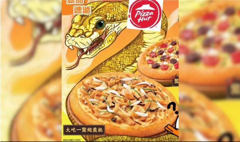 Yikes! Internet squirms over Pizza Hut's new snake meat offering in Hong Kong