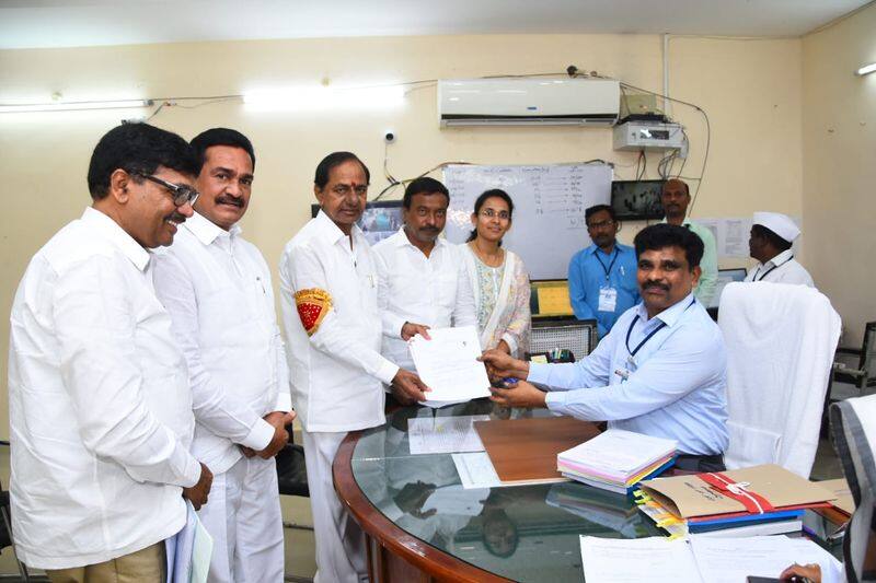 Telangana CM KCR Files Nomination from Kamareddy Assembly Segment lns