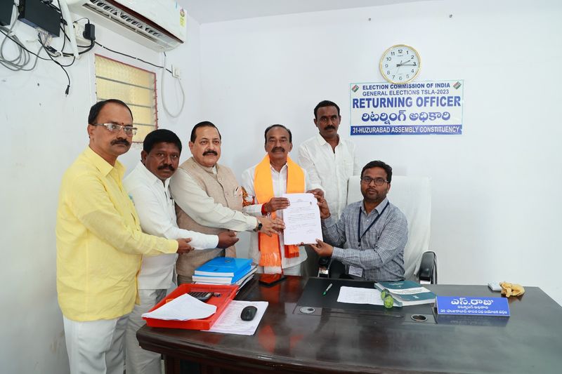 CLP Leader Mallubhatti Vikramarka and Etela Rajender  Filed nomination for Telangana Assembly Elections  2023 lns