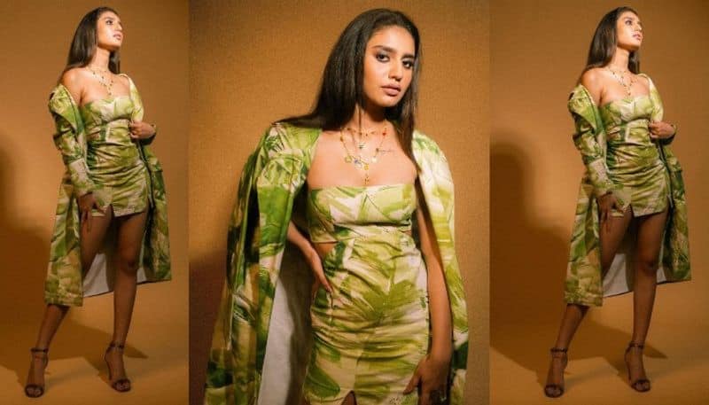 Malayalam Actress priya varrier Bold photoshoot in green dress gets viral, Netizens comments Vin