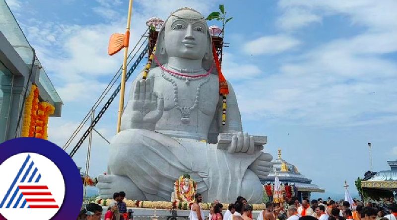 Shankaracharya statue unveiled at Sringeri today in shringeri at chikkamagaluru rav