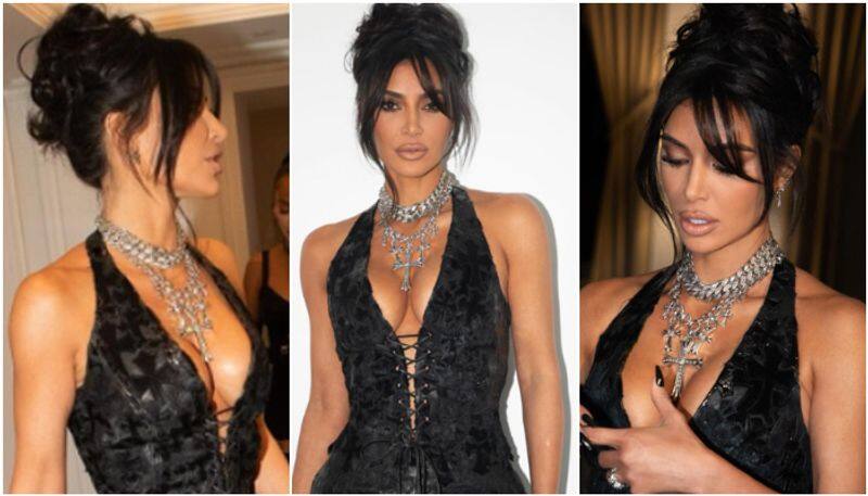 Kim Kardashian hot photos: Fashion icon flaunts her flawless figure in stunning black bodycon dress SHG