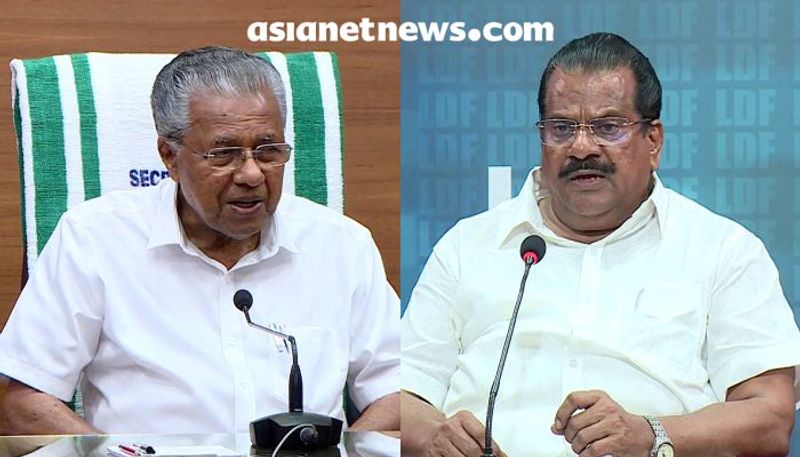 ep jayarajan meets pinarayi vijayan in delhi kerala house 