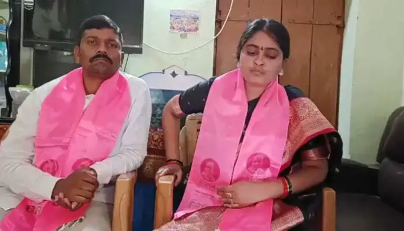 sarpanch navya files nomination from station ghanpur ksp