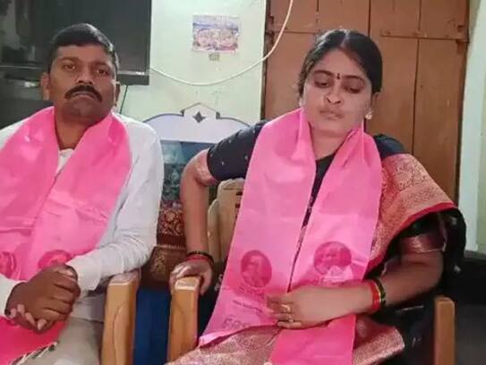 sarpanch navya files nomination from station ghanpur ksp