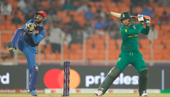 ODI World Cup 2023 South Africa down spirited Afghanistan in Ahmedabad san