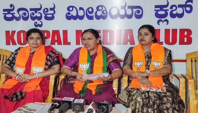 BJP MLC Hemalatha Naik Slams Karnataka Congress Government grg 