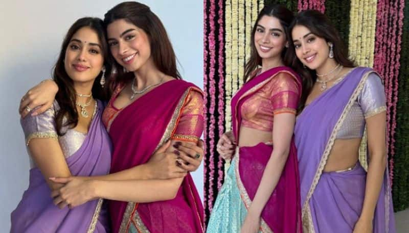 Janhvi Kapoor and  Khushi Kapoor traditional Look NSK