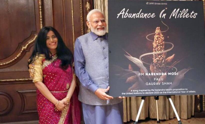 Who is Falguni Shah, whose song 'Abundance in Millets' featuring PM Modi is nominated for Grammy Awards 2024?