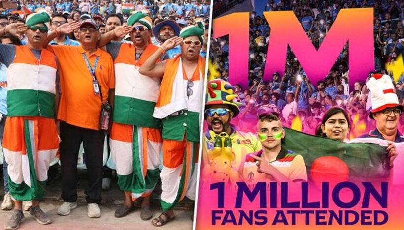 ICC welcomes one millionth fan as ODI World Cup 2023 on track to break attendance records
