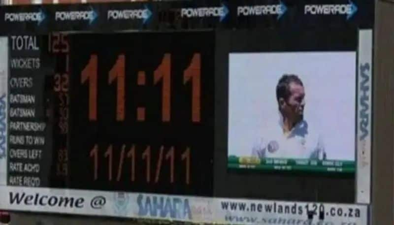 At 11:11 on 11/11/11, South Africa needed 111 runs to win against Australia ksp