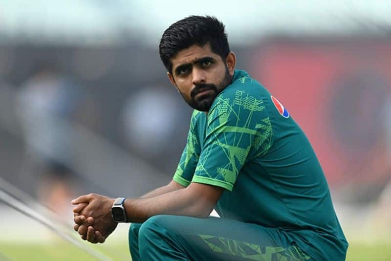 babar azam looks depressed and stressed after icc world cup 2023 failure,  ramiz raza CRA