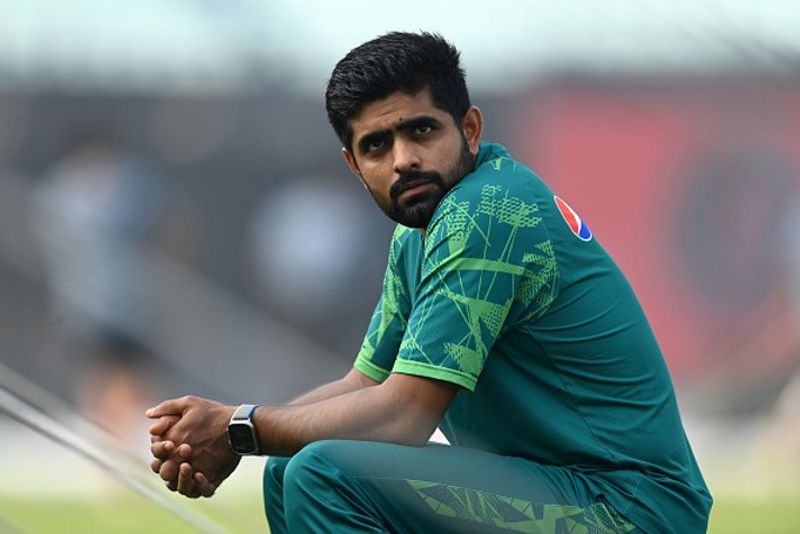 babar azam looks depressed and stressed after icc world cup 2023 failure,  ramiz raza CRA