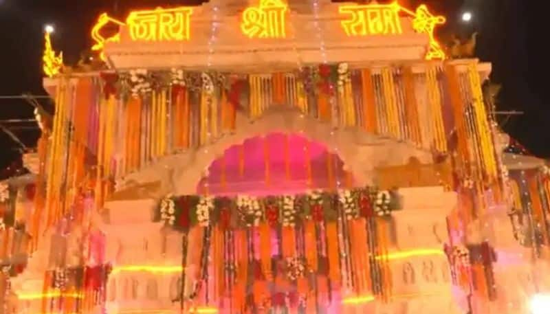 Inside visuals of under-construction Ram Mandir in Ayodhya on Deepotsav ksp