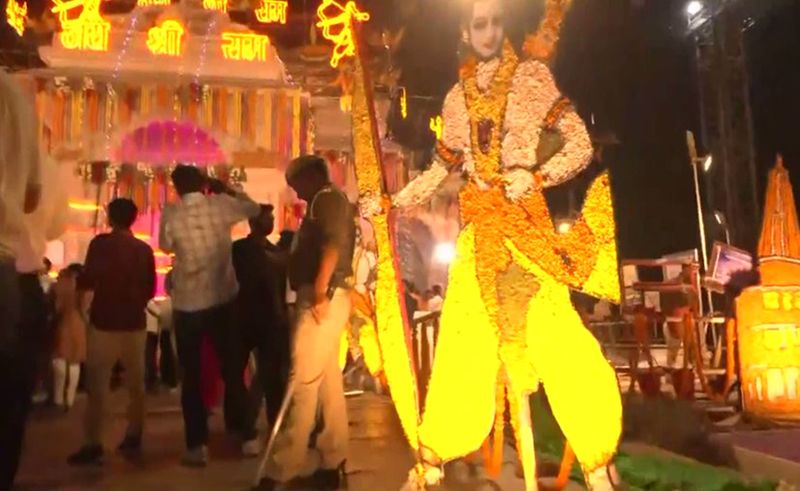 Inside visuals of under-construction Ram Mandir in Ayodhya on the eve of Diwali sgb