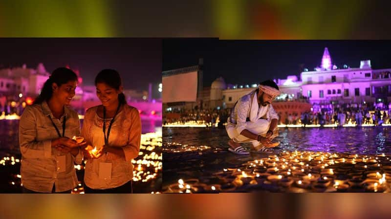 Deepotsav 2023 : Ayodhya lights up with over 22 lakh diyas for Diwali celebrations, Saryu river, Uttar Pradesh RMA