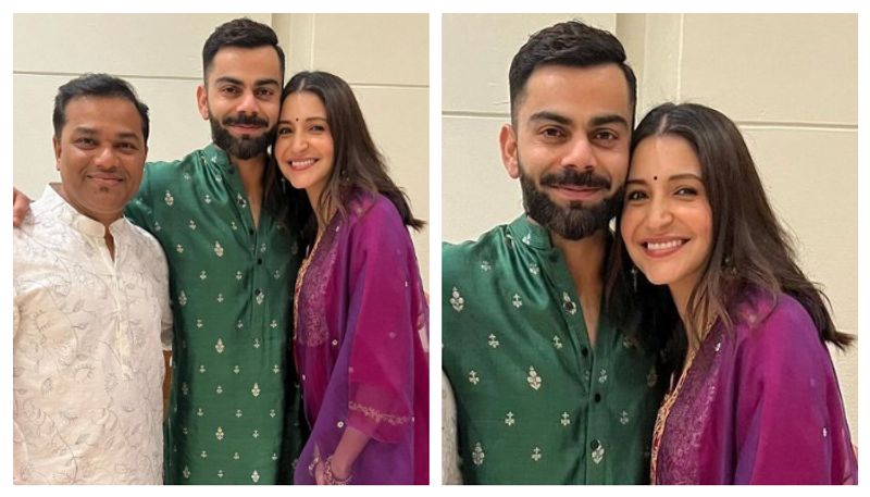 Anushka Sharma, Virat Kohli appears for Team India Diwali bash; apparent 'baby bump' spotted [WATCH] ATG