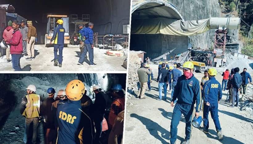 tunnel collapses : కుప్పకూలిన నిర్మాణంలో ఉన్న సొరంగం.. చిక్కుకుపోయిన 36 మంది కార్మికులు.. 