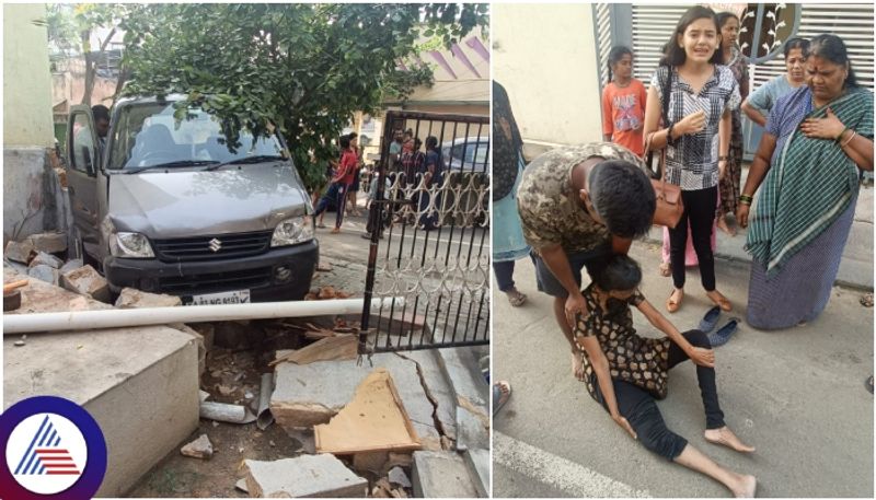 Bengaluru Car plows into walkers Elderly woman and girl seriously injured sat