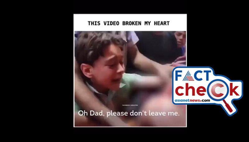 Unrelated videos of children crying falsely linked to Israel Hamas War Fact Check 2023 11 12