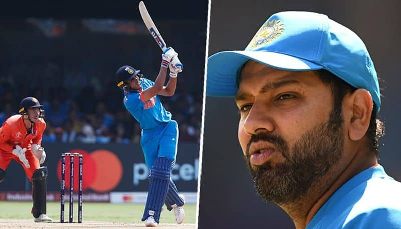 cricket Shubman Gill's spectacular 95m six against Netherlands stuns Rohit Sharma (WATCH) osf