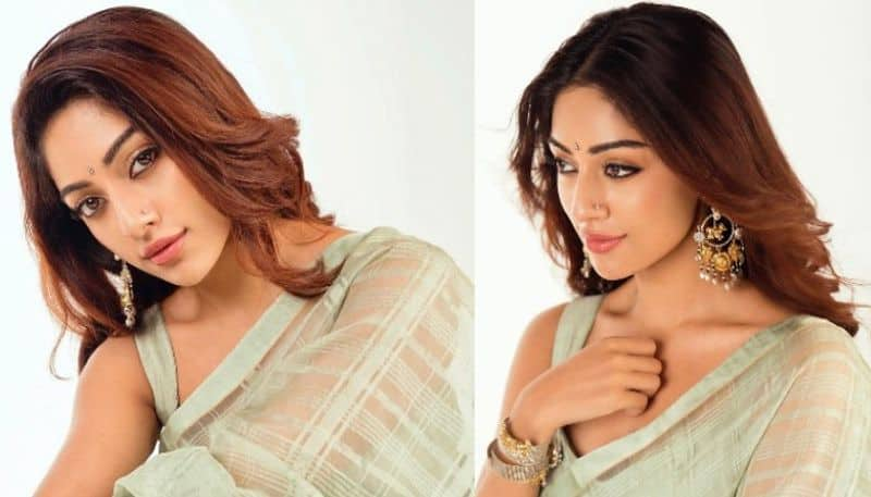 Anu Emmanuel mesmerizing with her Saree Look NSK 