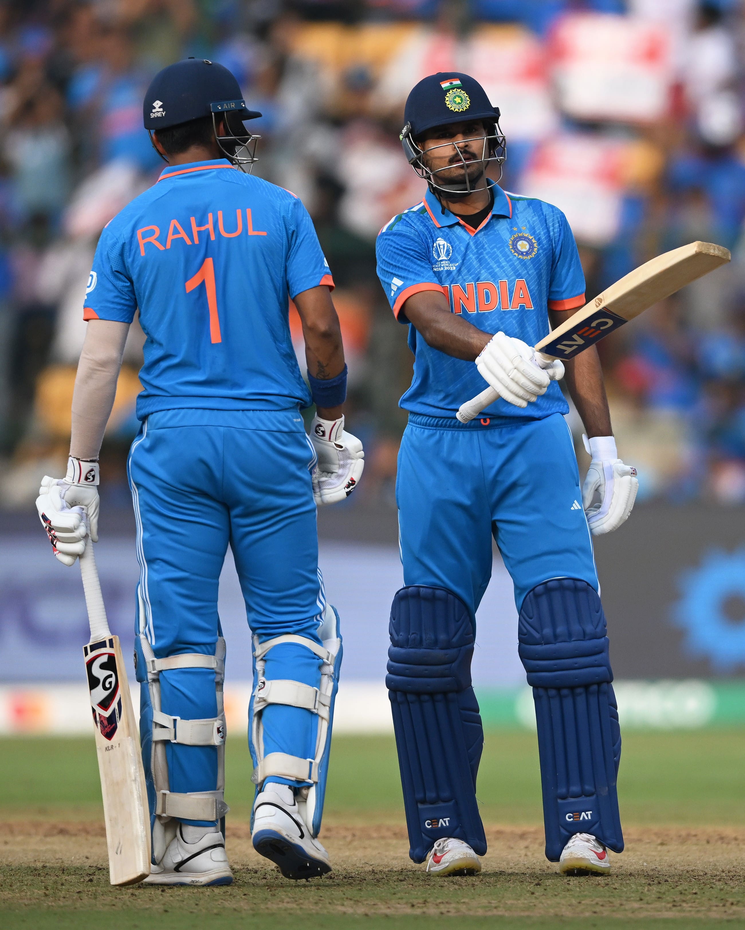 cricket Shreyas Iyer and KL Rahul forge highest fourth-wicket partnership in ODI World Cup history osf