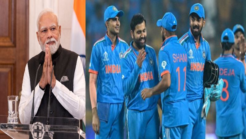 Prime Minister Narendra Modi congratulated the Indian team on their victory against Netharlands in 45th Match of Cricket World Cup 2023 rsk