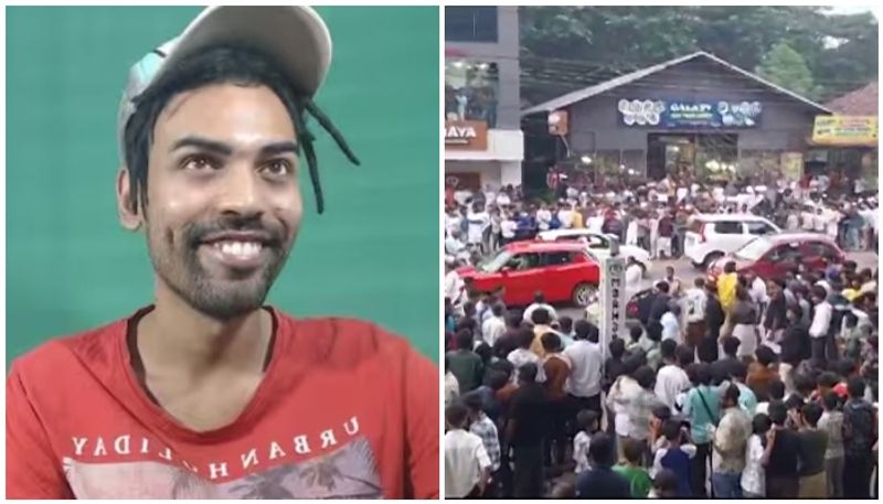 Locals protest againstyoutuber thoppi muhammad nihad in malappuram nbu