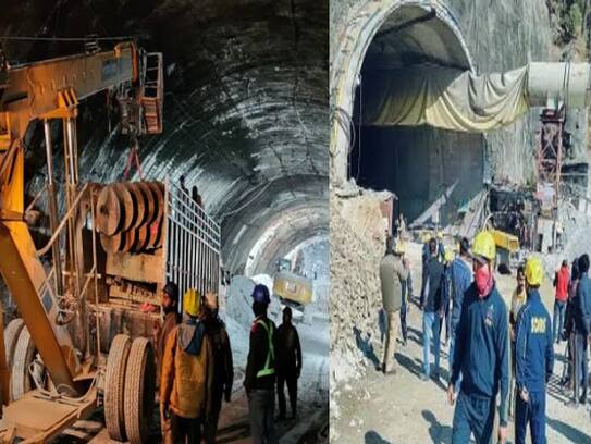 Collapsed tunnel in Uttarakhand.. Obstacles in relief operations.. Workers protested in anger..ISR
