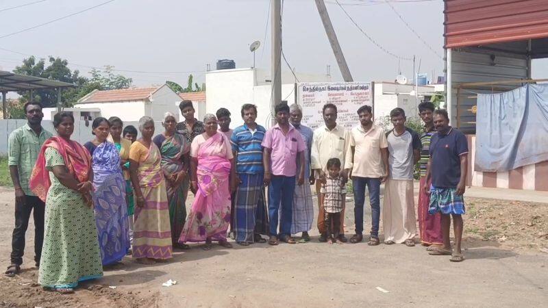 village people request to tn government for basic needs in tirupur district vel