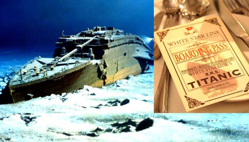 Titanic s first class dinner menu auctioned for 84.5 lakh