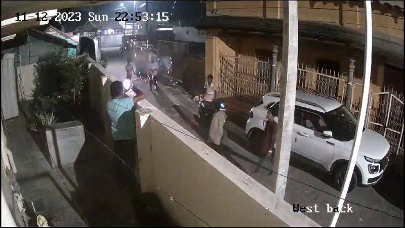 drunken persons thrown crackers to residence in coimbatore vel