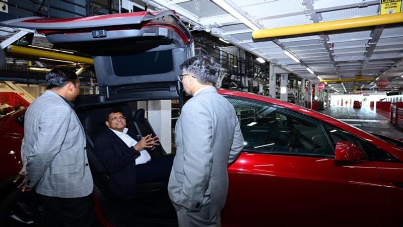 Piyush goyal visited tesla factory elon musk apologises for not meeting him smp