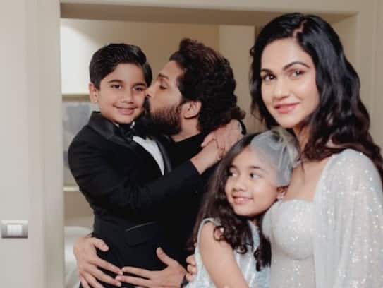 Allu Arjun special post For Children's Day Celebration with ayan and arha JMS
