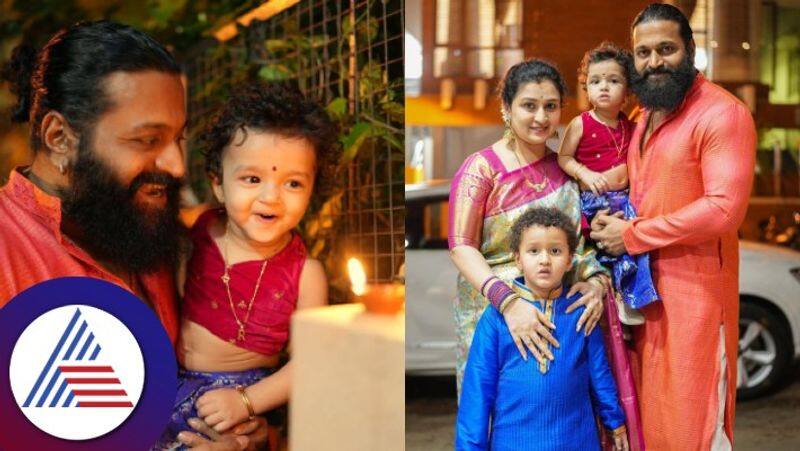 kantara starrer rishab shetty celebrated deepavali with his family gvd