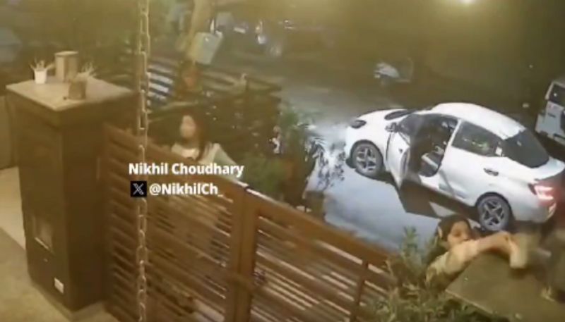 CCTV camera footage of young women stealing plant pots in sedan SU has gone viral bkg