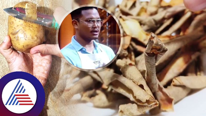 Man Made Tasty Dish From Potato Peels Watch Viral Video roo