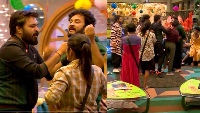 vishnu heated argument with dinesh in BiggBoss house gan