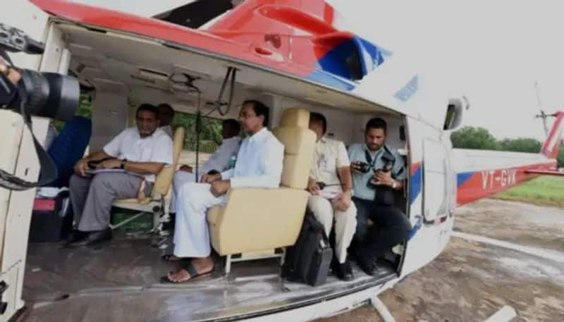 telangana cm KCRs Helicopter Develops Technical Problem ksp