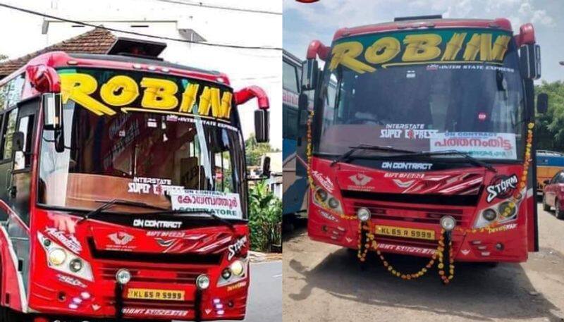 Robin Bus issue latest news Girish applied to Coimbatore RTO to release from custody robin bus booking details asd