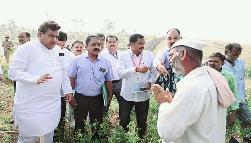 Minister MB Patil Conducted Drought Study in Vijayapura grg 