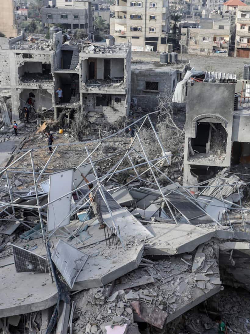israel   hamas war :గాజా పార్లమెంట్ బిల్డింగ్ ను నేలమట్టం చేసిన ఇజ్రాయెల్ దళాలు.. వీడియో విడుదల..